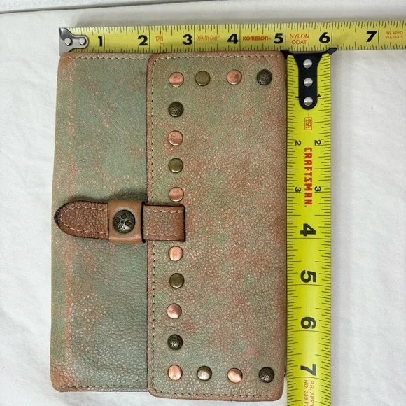 PATRICIA NASH Colli Studded Distressed Wallet